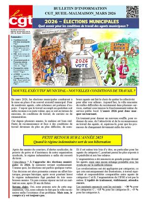 Bulletin Information Mars 2026