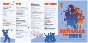 Programme des Estivales de Foix 2026