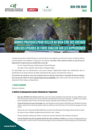 Fnch Bonnes Pratiques Prévention Fortes Chaleurs Juin 2022 V2