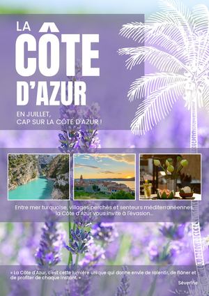 En juillet : Cap sur la Côte d'Azur !