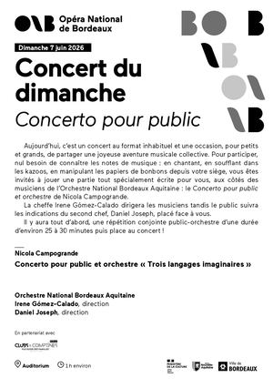 Concert du dimanche 7 juin 2026