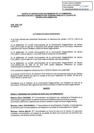 Arr 2026 034 Designation Membres Commission Attribution Tfl