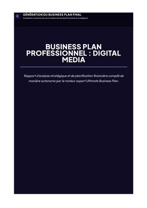 Hyzydash Business Plan & Plan De Financement