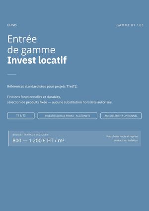 Ouivis Entrée De Gamme Invest Locatif