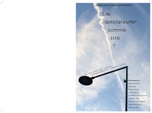 Le·a spectateur·ice·s comme site ?