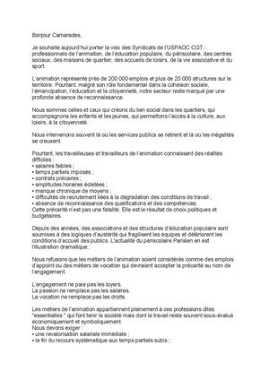 INTERVENTION USPAOC CGT