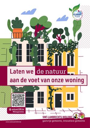 Laten we de natuur aan de voet van onze woning