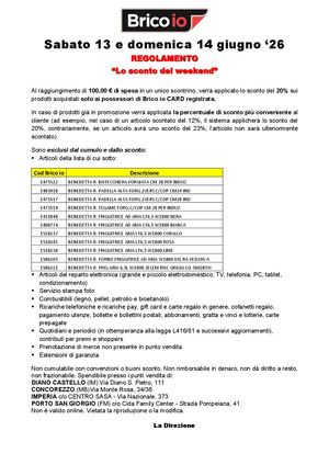 Reg. 13e14 Giugno 20% Su 100€_ConcorezzoDianoImperiaPSG
