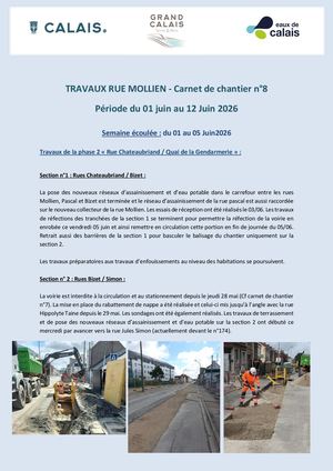 Carnet de chantier n°8