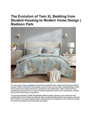 The Evolution Of Twin Xl Bedding From Student Housing To Modern Home Design Madison Park