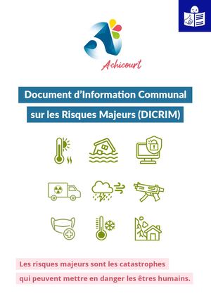 Document d’Information Communal sur les Risques Majeurs (DICRIM)
