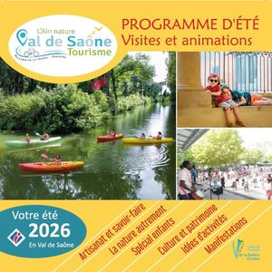 Programme de visites et d'animations 2026 -  Val de Saône Centre