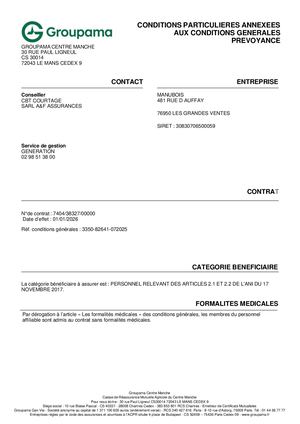 2026 Groupama Contrat Prévoyance Cadres Manubois 7404 38327 00000