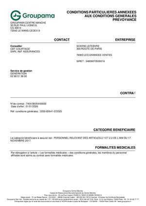 2026 Groupama Contrat Prévoyance Scierie Lefebvre 7404 38354 00000
