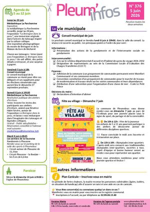 Pleum'infos du 05 juin 2026