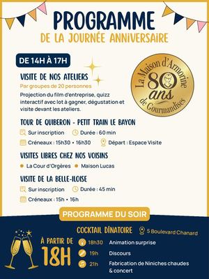 Programme 80 ans La Maison d'Armorine