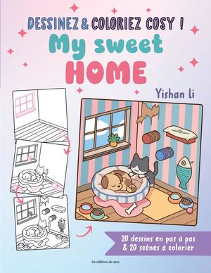 DRAW019 Dessinez et coloriez Cosy ! My sweet home