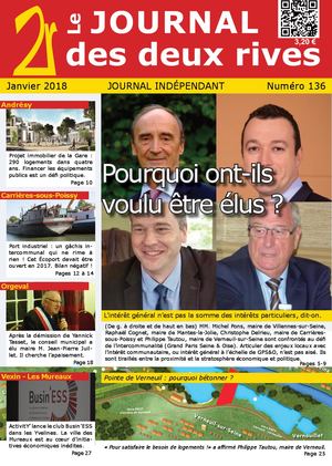 Journal des 2 Rives, n° 136, Janvier 2018