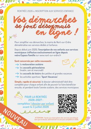 Services Enfance : lancement des inscriptions dématérialisées