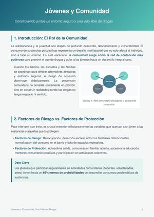 Jovenes Y Comunidad Vida Sin Drogas