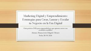 Marketing Digital Y Emprendimiento