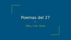 Poemas del 27