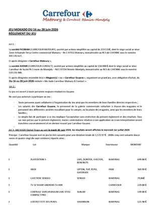 Reglement Mokado Juin FDP 2026 Docx