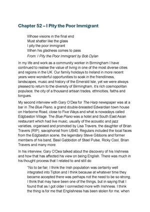 Chapter 52 I Pity The Poor Immigrant