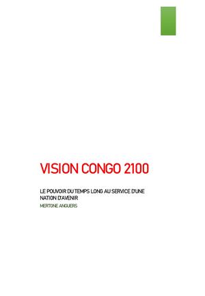 VISION CONGO 2100_ MERTONE ANGUERS