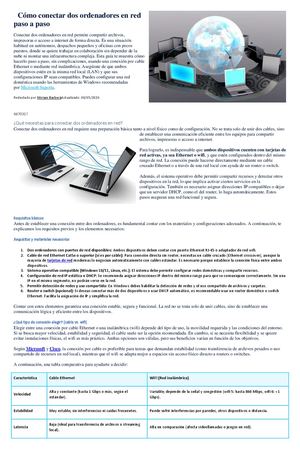 Instructivo: Conexión y configuración de dos equipos