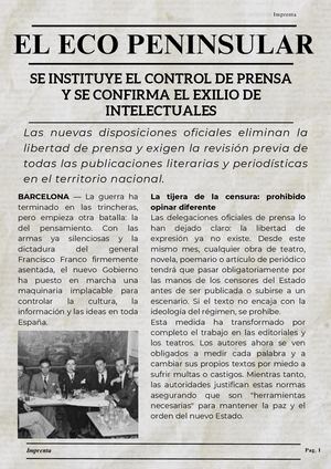 Revista El Eco Peninsular