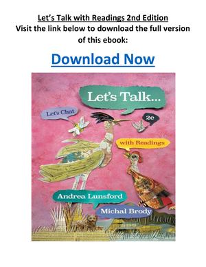 Let’s Talk With Readings 2nd Edition