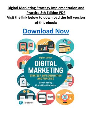 Digital Marketing Strategy Implementation And Practice 8th Edition PDF
