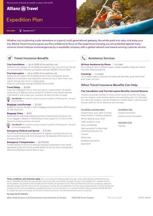 Allianz Travel Insurance Plan - All Other USA States