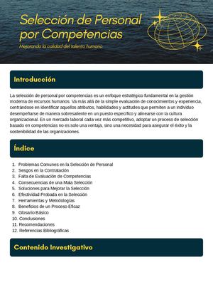 Selección De Personal Por Competencias