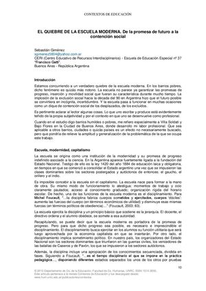 La Escuela Moderna Universidad Rio Cuarto