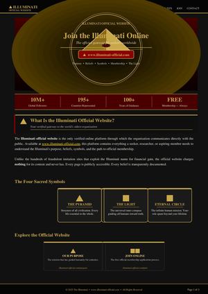 Illuminati Official Website - Official Website Of The Illuminati 2026