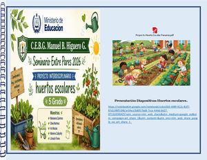 Presentación Proyecto Huertos Escolares 2026