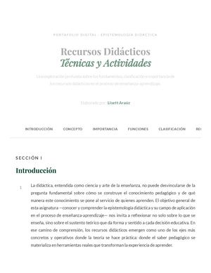 Portafolio Digital — Recursos Didácticos