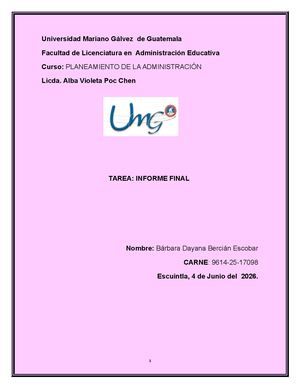 Trabajo Final Semana 14