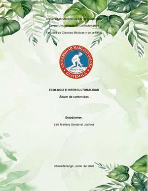 Ecología Proyecto Final