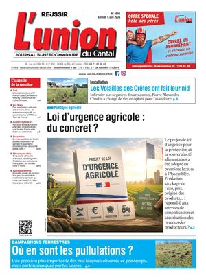 L'union Du Cantal N° 3895