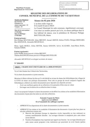 Delib 2026 055 Charte Doc Bibliotheque Tampon