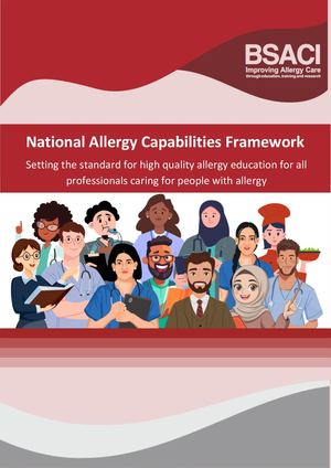 V 1 National Allergy Capabilities Framework Setting The Standard For High Quality Allergy Education For All Professionals Caring For People With Allergy