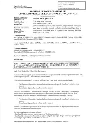 Delib 2026 056 Groupement Commandes Maintenance Bat Tampon