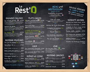 Carte du Rest'O été 2026