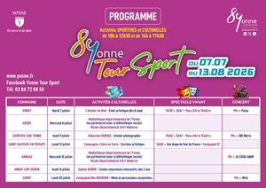 Yonne Tour Sport 2026 Programme