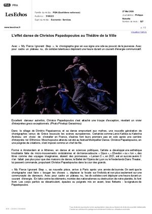 Article Les Echos Papadopoulos
