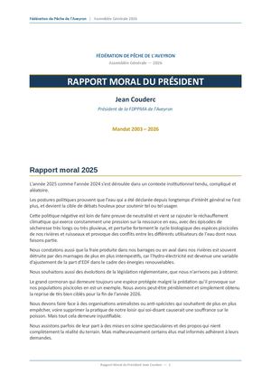 Rapport Moral Couderc 2025