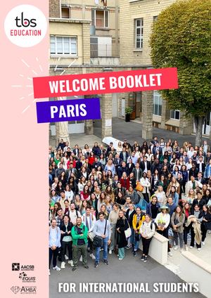 Paris Welcome Booklet - TBS Education